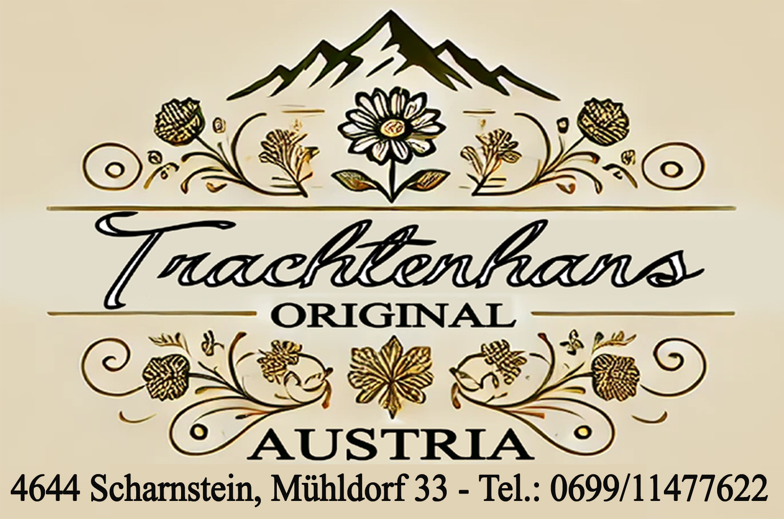 6,8 x 4,5 cm Logo mit Adresse